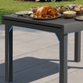 thumbnail image 5 of Pellebant Expandable Aluminum Outdoor Patio Dining Table for 6-8, Extendable 41" to 83", Weather-Resistant, 5 of 7