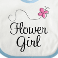 thumbnail image 4 of Inktastic Flower Girl Wedding Butterfly Girls Baby Bib, 4 of 4