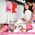 thumbnail image 5 of 6 Pcs Valentine''s Day Kitchen Towels Cute Valentines Bathroom Hand Towels Dish Tea for Gifts Heart Decorations 18 x 28 Inches, 5 of 6