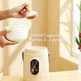 thumbnail image 3 of Portable Multifunctional Pot, 500W Portable Mini Electric Cooker with Non-stick Ceramic Glaze & Steamer, Compact Travel Ramen Pot for Dorm, Office, Soup, Oatmeal (Khaki), 3 of 6