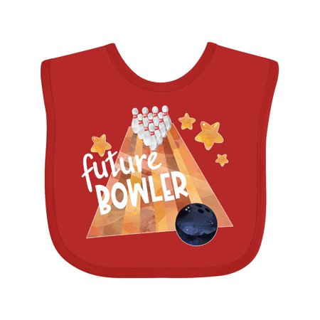 

Inktastic Future Bowler Bowling Ball and Pins Gift Baby Boy or Baby Girl Bib
