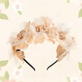 thumbnail image 2 of Outfmvch Crown of Thorns Headpiece,Flower Crown Flower Headpiece Summer Wreath Headband Small Rose Headband Girl Adult Headwear Fairy Crown Flower Headband Khaki One Size, 2 of 2