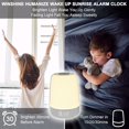 thumbnail image 2 of Touch Wake Up Night Light with Sunrise Simulation Alarm Clock, 3 Ways Dimmable Warm White Bedside Lamp RGB Atmospheric Table Bedside Lamp, Timer Mode, 2 of 5