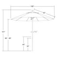 California Umbrella Venture Market Olefin Patio Umbrella, Multiple