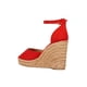 thumbnail image 4 of Sandalia De Plataforma Mujer Rojo Moda Casual Tipo Gamuza rojo 26 Incógnita 040D0A, 4 of 5