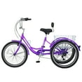 thumbnail image 4 of NAIZEA Adult Tricycles 24 Inch 3 Wheel 7 Speed Bikes Three-Wheeled Bicycles Cruise Trike with Shopping Basket, 4 of 9