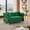 Green - 2 Seat, variant on 39.8"Modern Velvet Single Sofa with 1 Pillows, Upholstered Accent Couch with Gold Metal Trim, Tapered Gold-Tone Legs & Curved Armrests for Living Room, Bedroom & Apartment, Emerald Green