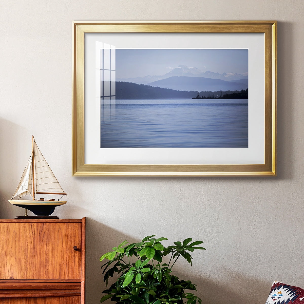 Blue Serenity Premium Framed Print - Ready to Hang