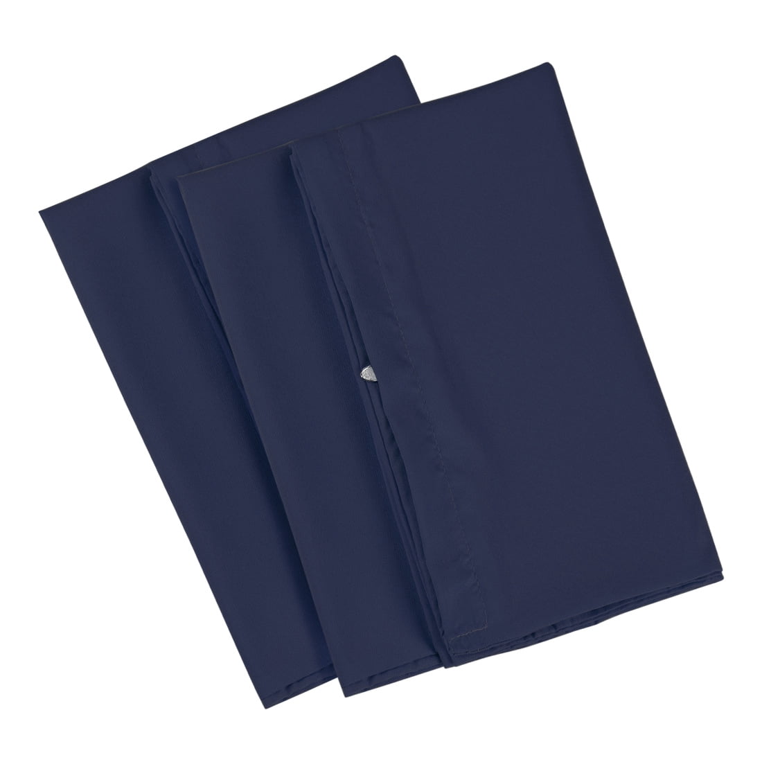 Unique Bargains 2-Piece 1800D Microfiber Solid Pillowcases Navy Standard