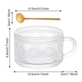 thumbnail image 2 of Toystoory Juego de tazas de vidrio de boca ancha: elegante y fácil de limpiar Taza de desayuno con estilo Juego de tazas de té livianas Tazas Type2 NO2, 2 of 6