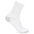 thumbnail image 4 of SOCKS'NBULK Big & Little Kids Lightweight Cotton Crew Socks Bulk, Homeless Donation Cheap, Wholesale Sock (60 Pairs White Little Kids / Gray Heel and Toe), 4 of 5