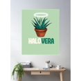 thumbnail image 2 of Halovera Aloe Vera Plant Halo Poster Wall Art, Modern Wall Decor For Living Room Bedroom, 8x12 UNFRAMED, 2 of 3