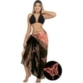 thumbnail image 2 of HAPPY BAY Women's Bikini Wraps Beach Wrap Swimwear Cover up Skirt Bathing suit Swimsuit Sarong Coverups for Women One Size Butterfly, Red, 2 of 4