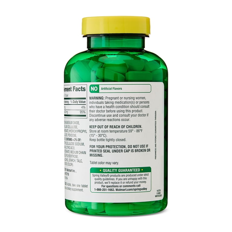 Spring Valley Magnesium, 400 mg Bone & Muscle Health, 250 Tablets photo 8