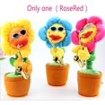 thumbnail image 5 of Musical cantando y bailando girasol suave peluche divertido creativo saxofón niños juguete (amarillo) Adepaton LRWJ345, 5 of 5