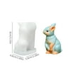 thumbnail image 3 of Mode para conejos de Pascua – molde de silicona para hornear | Fabricación de velas, manualidades con yeso, flexible antiadherente, horno, lavavajillas | 1 Moho | 4,3 pulgadas, 3 of 4