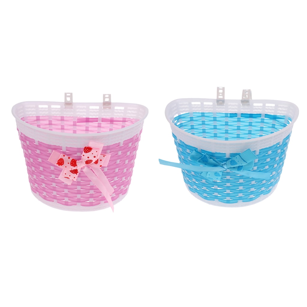 2Pcs Kids Bike Basket, Ages 312, Kid's Bike Basket Kids Bike