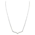 thumbnail image 3 of SuperJeweler 1/5 Carat Curved V Diamond Necklace, 17 Inches for Women, 3 of 3