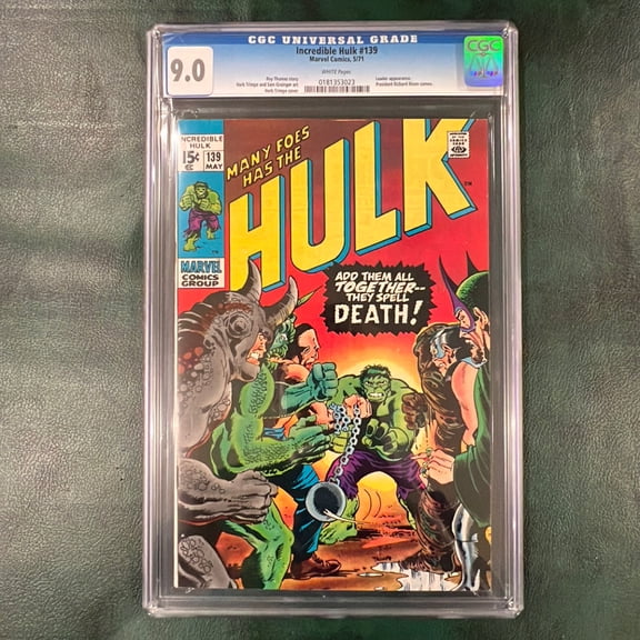 Incredible Hulk #139 - CGC 9 Comic Book
