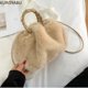 thumbnail image 4 of Bolsos dulces para mujer 2023, bolso de mensajero de moda, lindo bolso de hombro informal peludo Kawaii japonés Y2k para mujer, bolsas para mujeres, 4 of 5