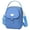 Blue, variant on Waterproof Crossbody Bag for Women with Multiple Compartments Adjustable Shoulder Strap Headphone Hole Design Large Capacity Casual Nylon Messenger Purse