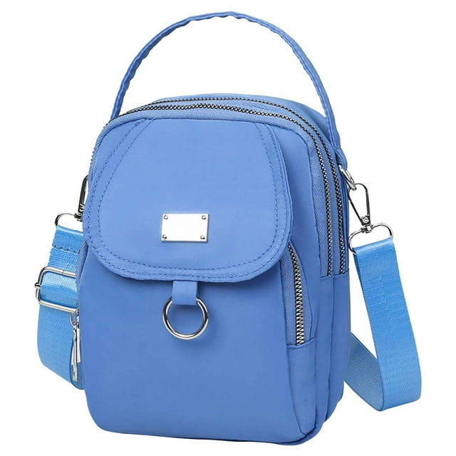 Xihbxyly Almacén. Bolso Bandolera Impermeable para Mujer, Bolso para Teléfono Móvil y Múltiples Compartimentos, Bolso de Mensajero para Mujer, Bolso de Tela Informal para Mujer