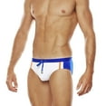 thumbnail image 4 of Men's Classic Fit Color Contrasting Swim Briefs Quick Dry Swimsuit Bathing Suit, 4 of 13