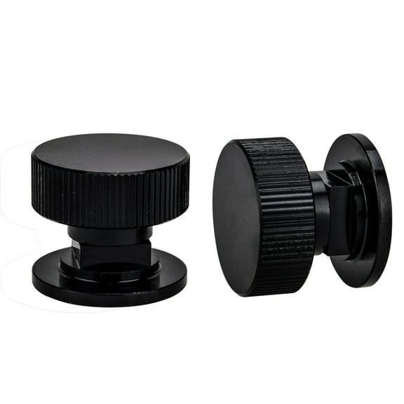 3mirrors Welding Hood (Pipeliner) Helmet Fasteners Headgear Replacement Parts Accessories Screws Flip Hood Aluminum - 1 Pair (Black Anodized Vertical Veins)