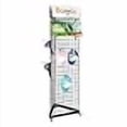 thumbnail image 3 of Bonnlo 6' x 2' Triangle Grid Panel Tower with Base and Casters, 5mm Wire, 220 lbs Capacity Wall Display Rack with 3 Sizes x 6 Hooks, Black, 3 of 4