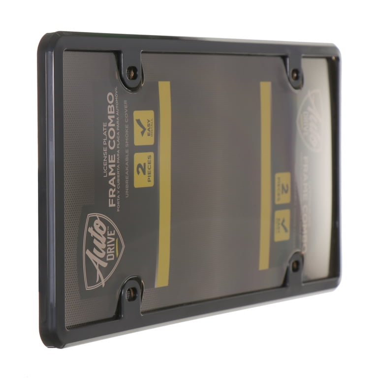 Auto Drive Black Smoke License Plate Frame & Cover photo 4