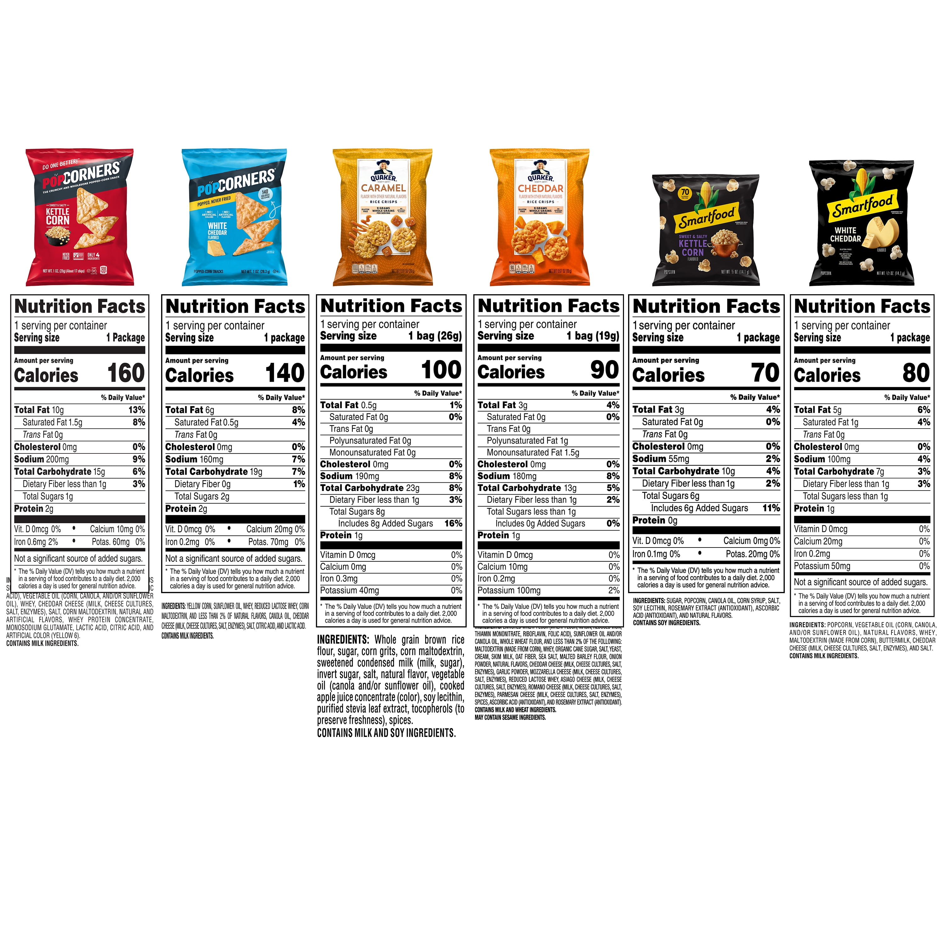 Frito Lay Popped and Crisps Mix Sanck Chips, Variety pack, (pack of 40)