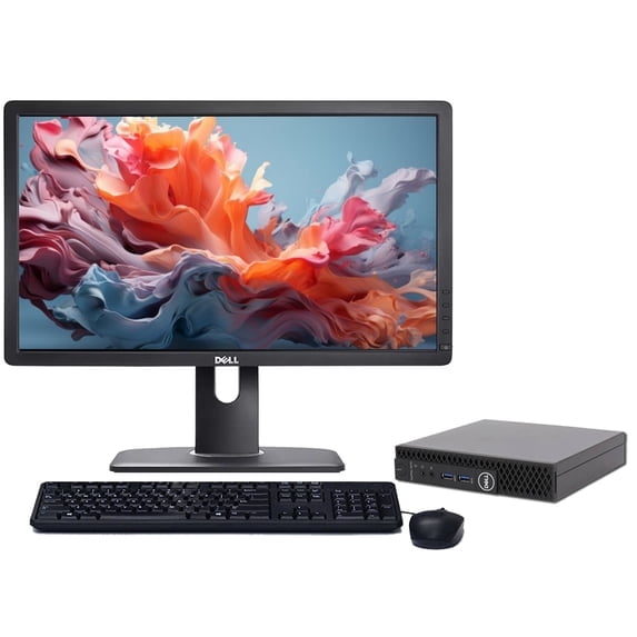Restored Dell OptiPlex 3060 Windows 11 Mini Desktop Computer | Intel Processor | 8GB RAM | 512GB SSD | 22" LCD | Home or Office PC (Refurbished)