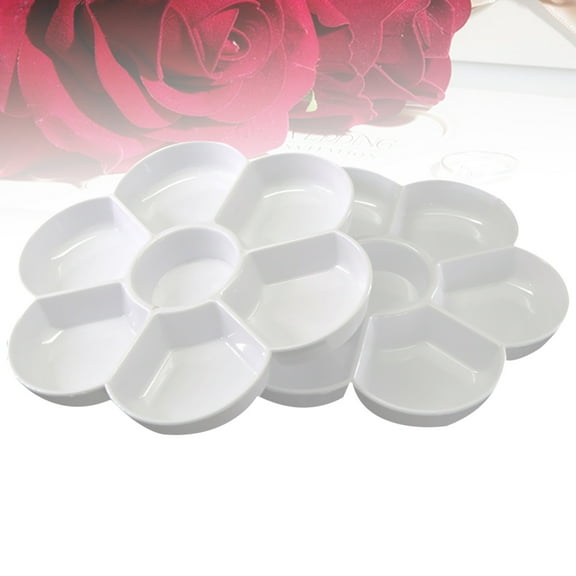 GOOHOCHY  2 Pcs Paint Water Color Portable Watercolor Palette Travel White