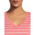 thumbnail image 5 of Terra & Sky Women's Plus Size V-Neck T-Shirt Dress with High Low Hem, 5 of 5