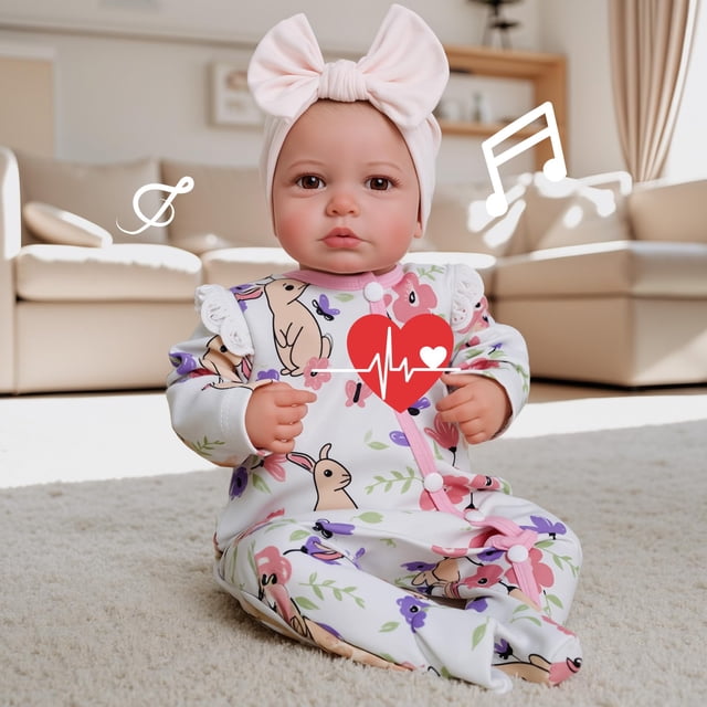 Muñeca Reborn BABESIDE de 51 cm de Vinilo Suave Realista