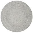 thumbnail image 2 of SAFAVIEH Tressed Collection BRD901F Fait à la Main Chalet Laine Réversible Entrée Foyer Salon Chambre Coin Cuisine Tapis, 4' Rond, Gris, 2 of 2