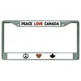 thumbnail image 1 of Cadre de Plaque d'Immatriculation Chromé Peace Love Canada, 1 of 1