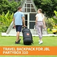 thumbnail image 4 of For JBL Partybox 310 Portable Bluetooth Speaker Storage Bag Backpack Large Capacity Foldable Waterproof Travel Carrying Case Bag for Partybox 310, 4 of 6
