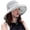 M9163-huise, variant on Summer Outdoor Sun Hat, Wide Brim with Metal Wired Edge, UV Shield Chin Strap Hat for Beach Hiking Garden Travel