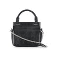 thumbnail image 6 of Scoop Women's Faux Leather Top Handle Mini Bag with Crossbody Strap, Black, 6 of 7