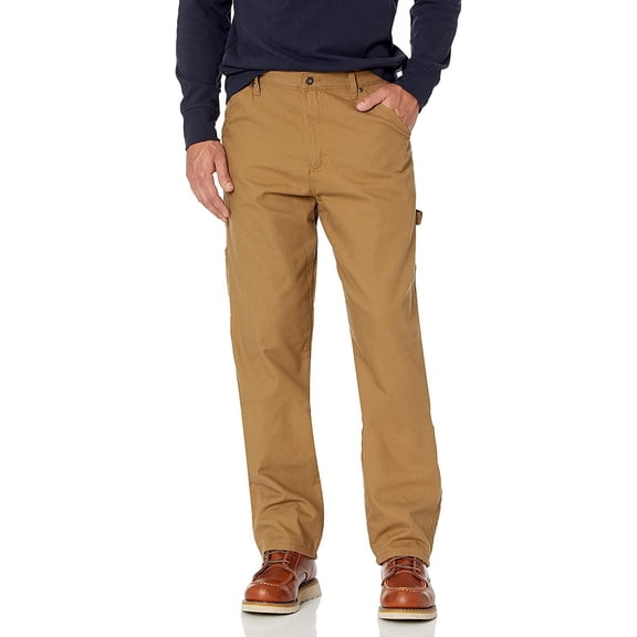 Wrangler Authentics Men's Fleece Lined Carpenter Pant 40W x 32L Autumn Khaki
