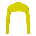 thumbnail image 5 of Women Long Sleeve Bolero Shrug Cropped Open Front Cardigan Jacket Yellow, 5 of 5