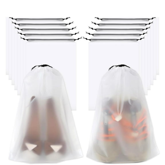 GoXteam 12Pack Shoe Bags for Travel, 11.8in x 15.7in Travel Shoe Bags for Packing, Travel Bag for Shoes, Storage Bags Travel Essentials for Men and Women