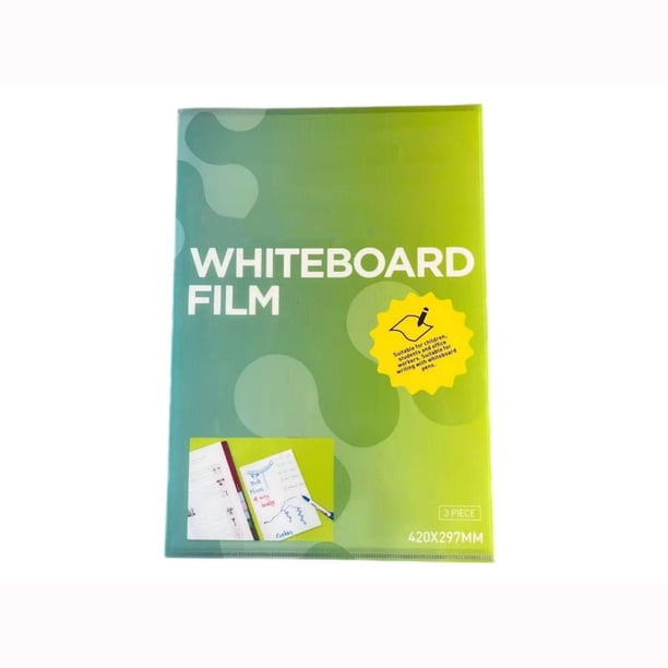 Lámina de Pizarra Blanca Magnética, Tablero de Borrado en Seco Autoadhesivo, Superficie de Escritura Flexible con Propiedades Magnéticas, 32 x 22.5 cm, Juego de 3 para Arte Infantil, Oficina, Hogar