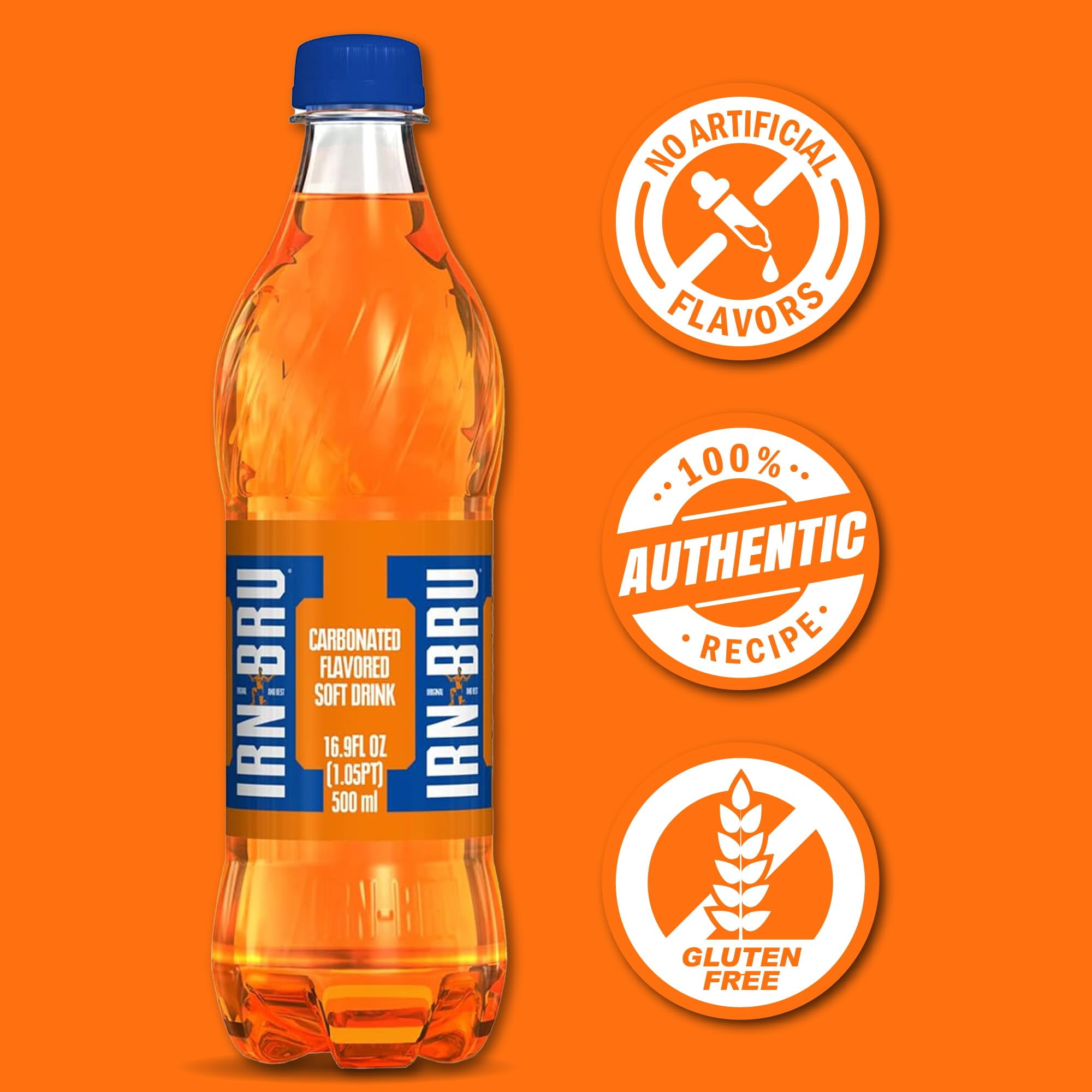 (Pack Of 12) Irn Bru Soda Barrs Irn Bru 500 Ml