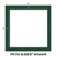 thumbnail image 2 of Green Suede Picture Frame Mat for 11x11 Frames - Fits 9x9 Photos - 25 Mats, 2 of 7