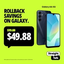 Straight Talk Samsung Galaxy A16, 128GB, 5G, Black - Prepaid Smartphone [Locked to Straight Talk]