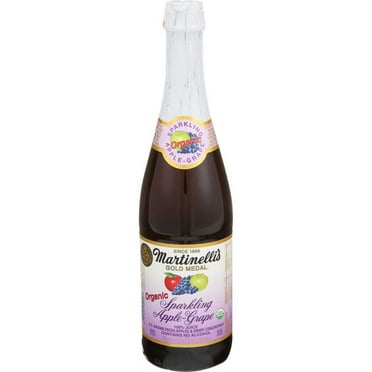 Martinellis Organic Apple Grape Sparkling Juice, 25.4 Fluid Ounce -- 12 per Case.