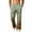 Yellow, variant on LTTVQM Men's Casual Street Trousers Mixed Media Horizontal Stripe Adjustable Waistband Casual Wide Leg Athletic Full Length Trousers White M