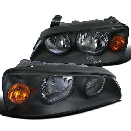 New Hyundai Elantra Headlight Spec-D Tuning For 2004-2006 Hyundai Elantra Headlights Black Crystal Headlights + Amber Reflector 2004 2005 2006 (Left+Right) ()